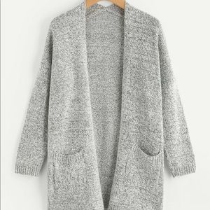 Light heather gray cardigan NIP